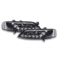 Faros Delanteros Luz Diurna Set Opel Vectra Modelo B  99-02 Cromado Fk Automotive