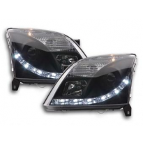 Faros Luz Diurna Set Con R87 Opel Vectra C Bj. 2002-2005 Negro Fk Automotive