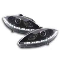 Faros Delanteros Luz Diurna Set Luz Diurna Seat Leon 1p  09- Negro Fk Automotive