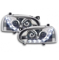 Faros Luz Diurna Vw Golf 3 Typ 1hxo 1exo Bj. 91-97 Cromado Fk Automotive