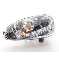 Faros Delanteros Luz Diurna Set Vw Golf 5 Modelo 1k  03-08 Cromado Fk Automotive