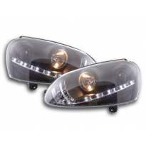 Faros Luz Diurna Vw Golf 5 Typ 1k Bj. 03-08 Negro Fk Automotive