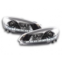 Faros Delanteros Luz Diurna Set Luz Diurna Vw Golf 6 Modelo 1k  08- Cromado Fk Automotive