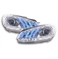 Faros Delanteros Luz Diurna Set Vw Golf 6 Modelo 1k  08- Cromado Fk Automotive