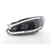 Faros Luz Diurna Con R87 Vw Golf 6 Bj. 08-12 Negro Fk Automotive