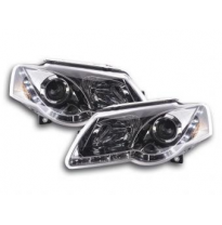 Faros Delanteros Luz Diurna Set Vw Passat Modelo 3c  05- Cromado Fk Automotive