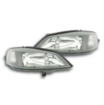 Faros Delanteros Set Angel Eyes Opel Astra Modelo G  98-03 Negro Fk Automotive