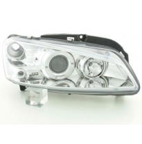 Faros Delanteros Set Angel Eyes Peugeot 106  96-03 Cromado Fk Automotive