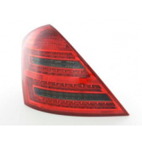 Kit De Pilotos Traseros Led Mercedes-Benz Clase S 221  05-09 Rojo/Negro Fk Automotive