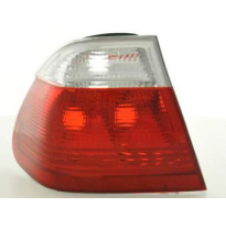 Kit De Pilotos Traseros Para Bmw Serie 3 Sedan Modelo E46  98-01 Blanco Rojo Fk Automotive