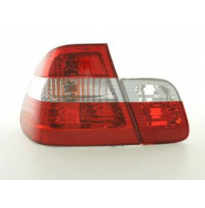 Kit De Pilotos Traseros Para Bmw Serie 3 Sedan Modelo E46  98-01 Blanco Rojo Fk Automotive