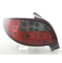 Kit De Pilotos Traseros Para Peugeot 206 Modelo 2***  98-05 Negro Rojo Fk Automotive