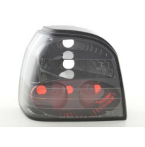 Kit De Pilotos Traseros Para Vw Golf 3 Modelo 1hxo  92-97 Negro Cromado Fk Automotive