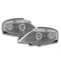 Faros Delanteros Set Angel Eyes Citroen C3  02- Negro Fk Automotive