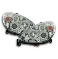 Faros Delanteros Set Angel Eyes Citroen Xsara Modelo N7  00-05 Cromado Fk Automotive