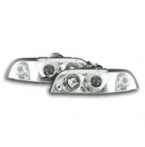 Faros Delanteros Set Angel Eyes Fiat Punto 1 Modelo 176  93-98 Cromado Fk Automotive