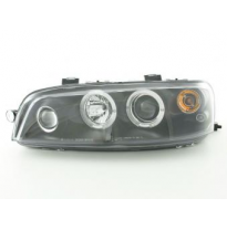 Faros Delanteros Set Angel Eyes Fiat Punto 2 Modelo 188  99-02 Negro Fk Automotive