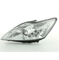 Faros Delanteros Set Angel Eyes Ford Focus 2 Modelo C307  08-10, Cromado Fk Automotive