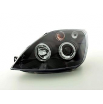 Faros Delanteros Set Angel Eyes Ford Fiesta Modelo Mk6  03-07 Negro Fk Automotive