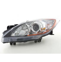 Faro De Recambio Lado Izquierdo Para Mazda 3 (Bl) 09-, Negro Fk Automotive