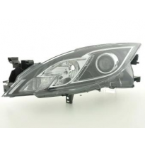Faro De Recambio Lado Izquierdo Para Mazda 6 (Gh) 08-, Negro Fk Automotive