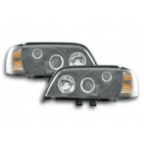 Faros Delanteros Set Angel Eyes Mercedes Benz Clase C Modelo W202 Negro Fk Automotive