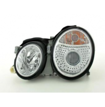 Faros Delanteros Set Angel Eyes Mercedes Benz Clk  98-02 Cromado Fk Automotive