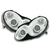 Faros Delanteros Set  Mercedes-Benz Clk 209  03-08, Cromado Fk Automotive