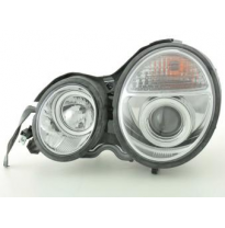 Faros Delanteros Set Angel Eyes Mercedes Clase E Modelo W210  95-98 Cromado Fk Automotive