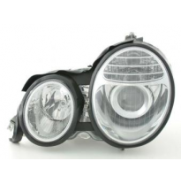Faros Delanteros Set Angel Eyes Mercedes Benz Clase E Modelo W210  95-98 Cromado Fk Automotive