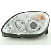 Faros Delanteros Set Angel Eyes Mercedes Benz Slk Modelo R170  96-97 / 01-02 Cromado Fk Automotive