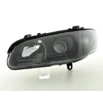 Faros Delanteros Set Angel Eyes Opel Omega Modelo B  99-03 Negro Fk Automotive