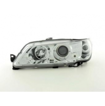 Faros Delanteros Set Angel Eyes Peugeot 306  93-96 Cromado Fk Automotive