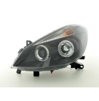Faros Delanteros Set Angel Eyes Renault Clio Modelo R  05- Negro Fk Automotive