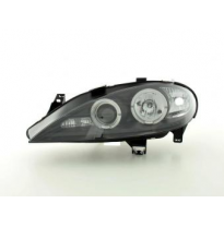 Faros Delanteros Set Angel Eyes Renault Megane 1 3/5-Ptas.  99-02 Negro Fk Automotive