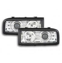 Faros Delanteros Set Angel Eyes Vw Corrado Modelo 53i  1987-1995 Cromado Fk Automotive