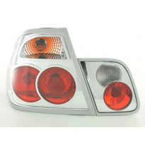 Kit De Pilotos Traseros Bmw Serie 3 Sedan Modelo E46  98-01 Cromado M. Intermitente  Fk Automotive