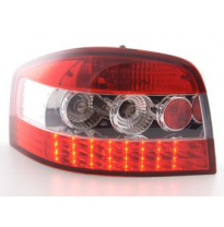 Kit De Pilotos Traseros Led Audi A3 Modelo 8p  03-05 Color Claro/Rojo Fk Automotive