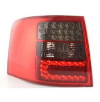 Kit De Pilotos Traseros Led Audi A6 Avant Modelo 4b  97-03 Negro/Rojo Fk Automotive