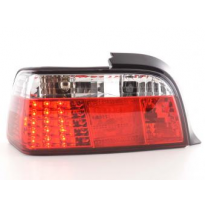 Kit De Pilotos Traseros Led Bmw Serie 3 Coupe Modelo E36  91-98 Color Claro/Rojo Fk Automotive