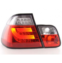 Kit De Pilotos Traseros Led Bmw Serie 3 E46 Sedan  02-05 Rojo/Color Claro Fk Automotive