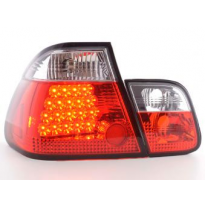 Kit De Pilotos Traseros Led Bmw Serie 3 Sedanunsine Modelo E46  98-01 Color Claro/Rojo Fk Automotive