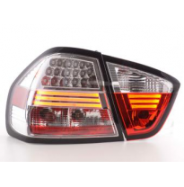 Kit De Pilotos Traseros Led Bmw Serie 3 E90 Sedan  05-08, Cromado Fk Automotive