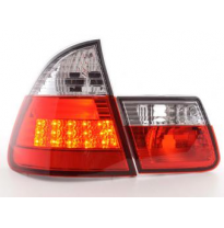 Kit De Pilotos Traseros Led Bmw Serie 3 Touring Modelo E46  98-05 Color Claro/Rojo Fk Automotive