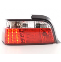 Kit De Pilotos Traseros Led Bmw Serie 3 Coupe Modelo E36  91-98 Color Claro/Rojo Fk Automotive