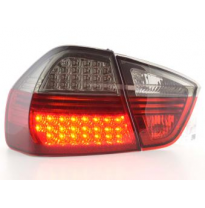 Kit De Pilotos Traseros Led Bmw Serie 3 Sedan Modelo E90  05-08 Negro/Rojo Fk Automotive