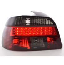 Kit De Pilotos Traseros Led Bmw Serie 5 Sedan Modelo E39  95-00 Rojo/Negro Fk Automotive