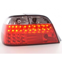Kit De Pilotos Traseros Led Bmw 7er Modelo E38  95- Rojo/Color Claro Fk Automotive