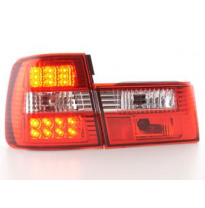 Kit De Pilotos Traseros Led Bmw Serie 5 Modelo E34  88-94 Color Claro/Rojo Fk Automotive
