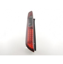 Kit De Pilotos Traseros Led Ford Focus 2 5-Ptas.  04-08, Rojo/Negro Fk Automotive